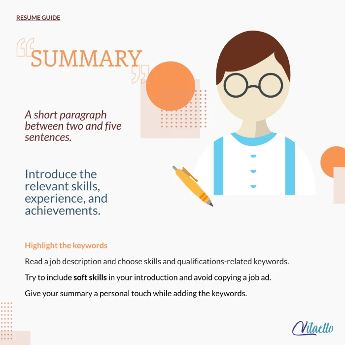 Resume summary